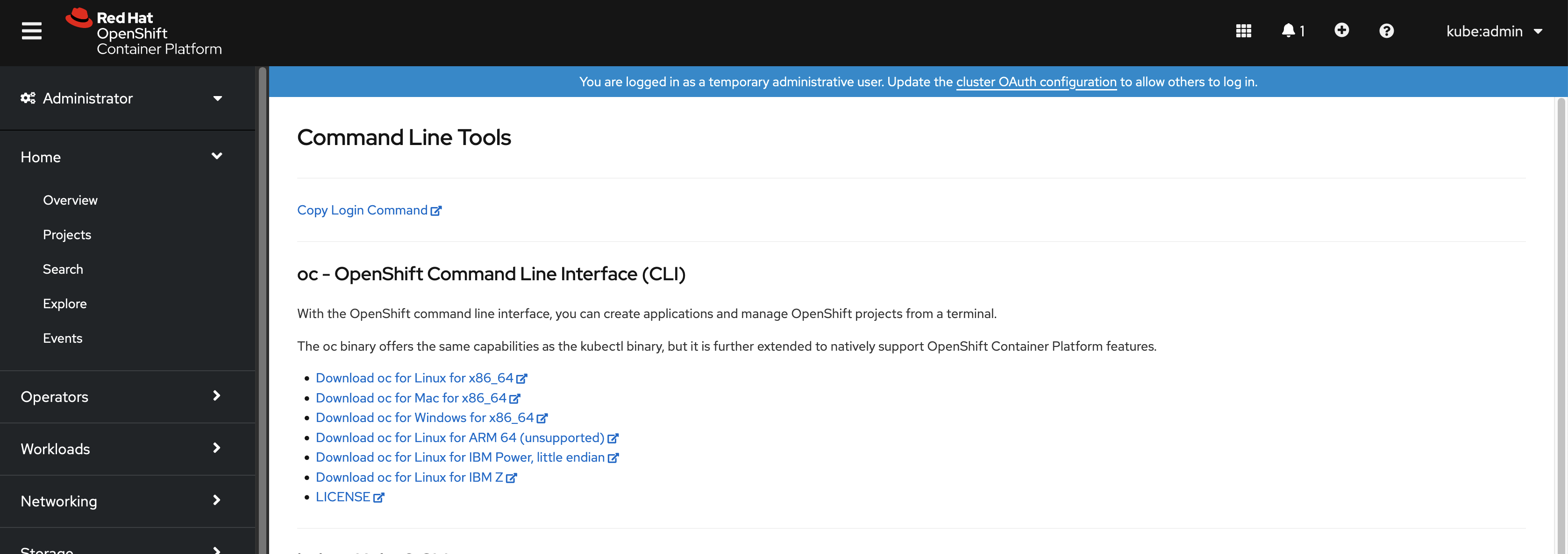 OpenShift Console