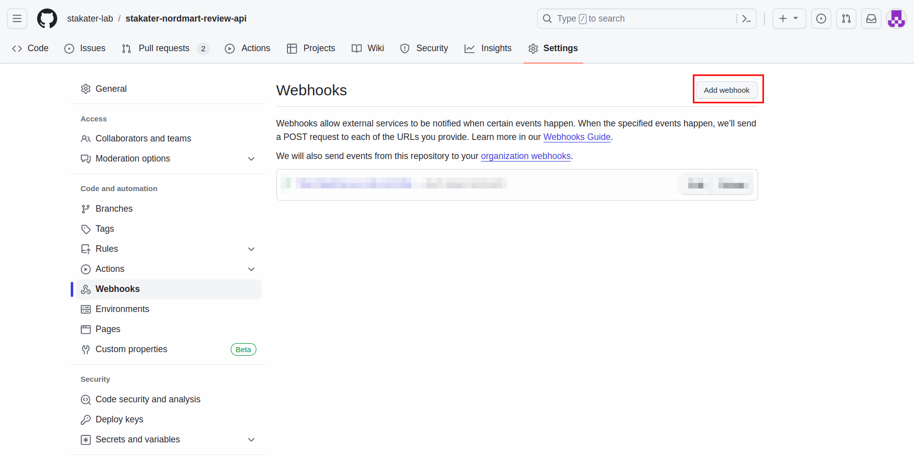 Webhook