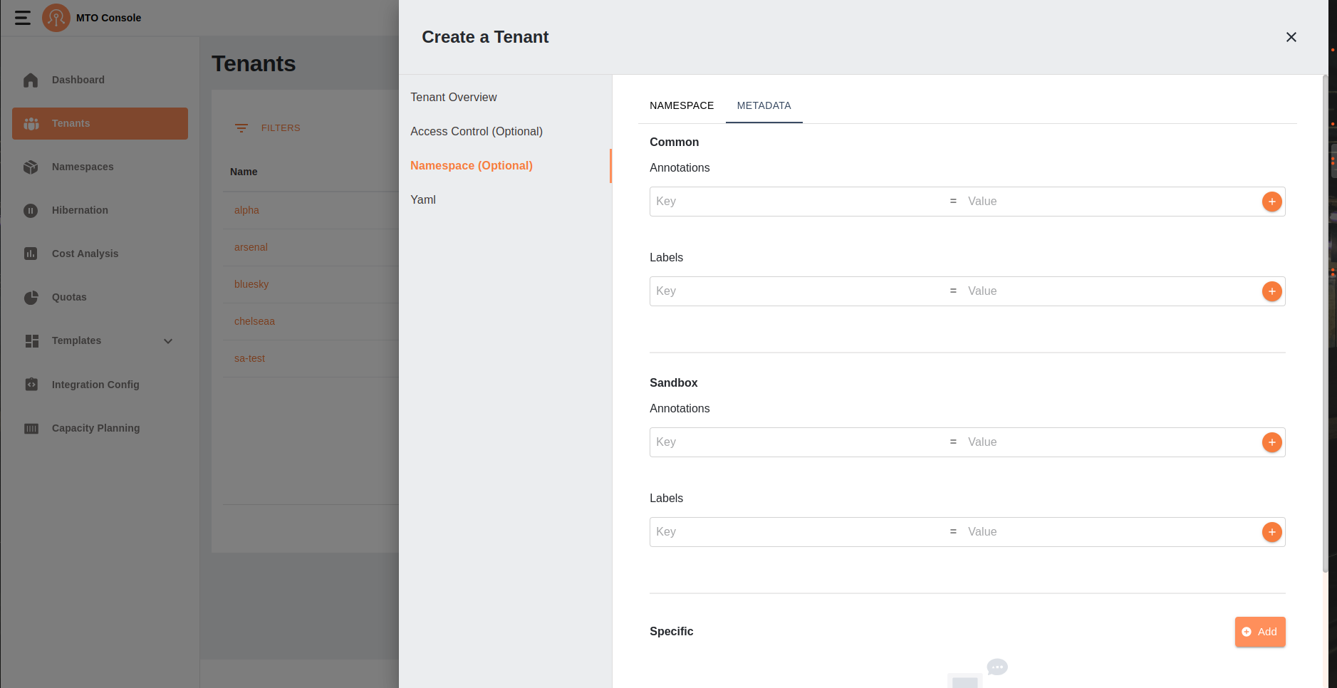 tenantMetadataCommonSandboxTab