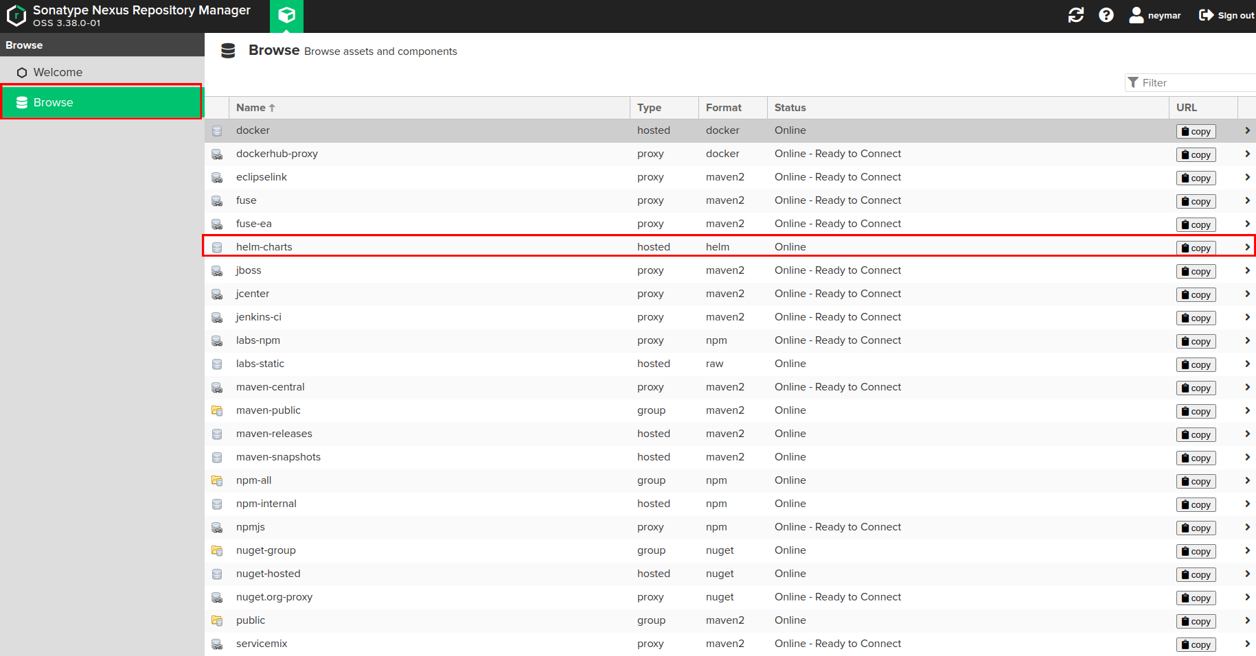 nexus-browse-helm
