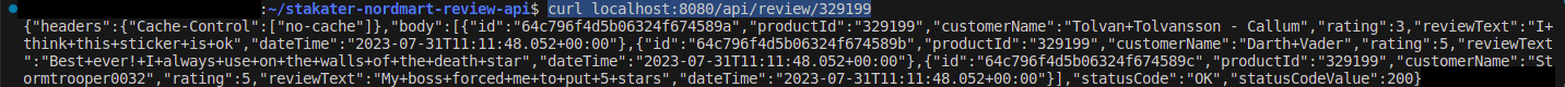 curl output