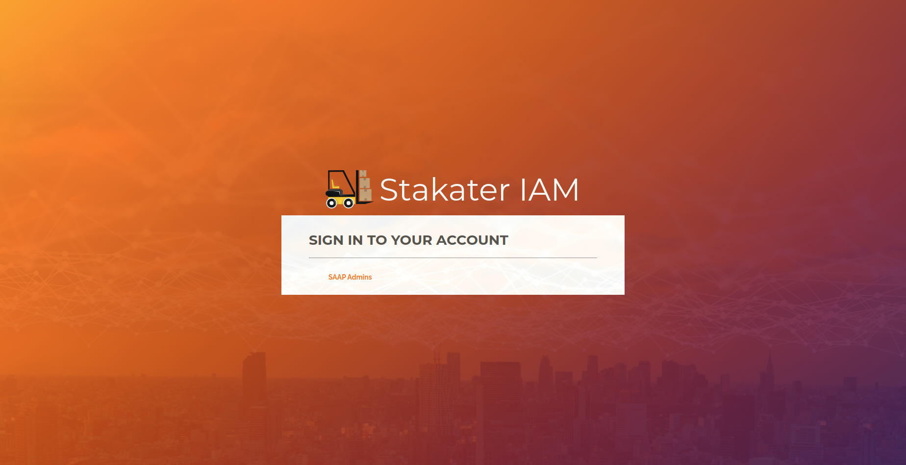Stakater App Agility Platform Login